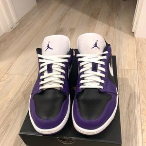 Jordan 1 low court purple size 12
